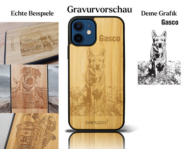 INDIVIDUELL iPhone 12 Bambus-Kunststoff